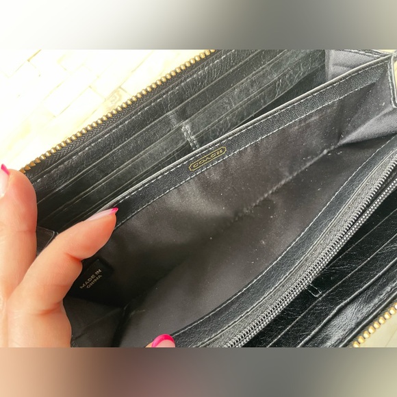 Coach Pleated leather Wallet Coach Madison wallet coach gathered leather wallet - Picture 10 of 16